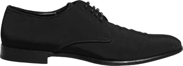 Black Suede Lace Up Derby Dress Formal Shoes