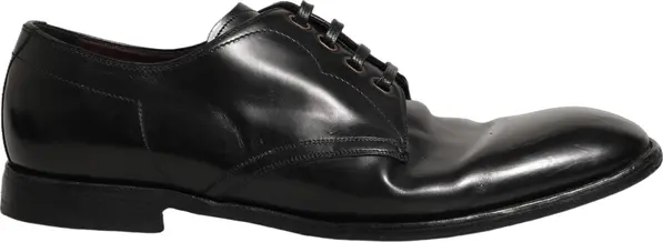 Black Leather Lace Up Derby Dress Formal Shoes