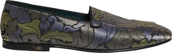 Multicolor Floral Jacquard Men Loafers Shoes
