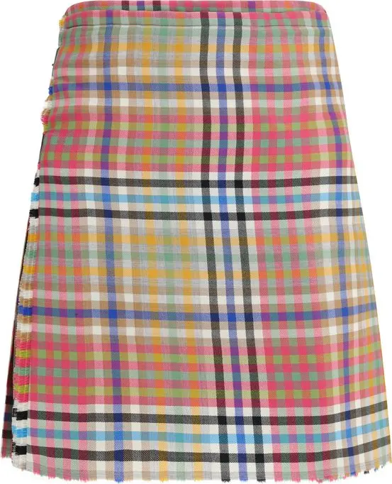 Multicolor Wool Oves Aries Mini Skirt
