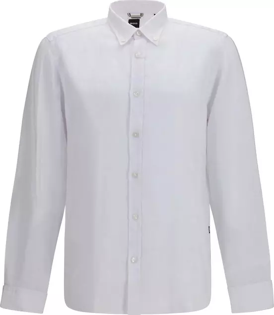 White Linen Dress Shirt