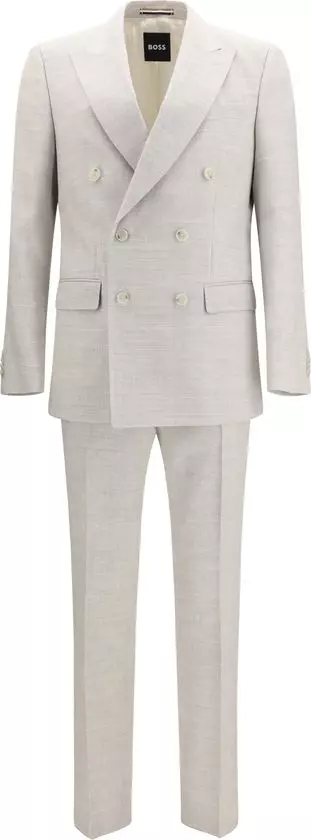 Gray Linen Two-Piece Suit