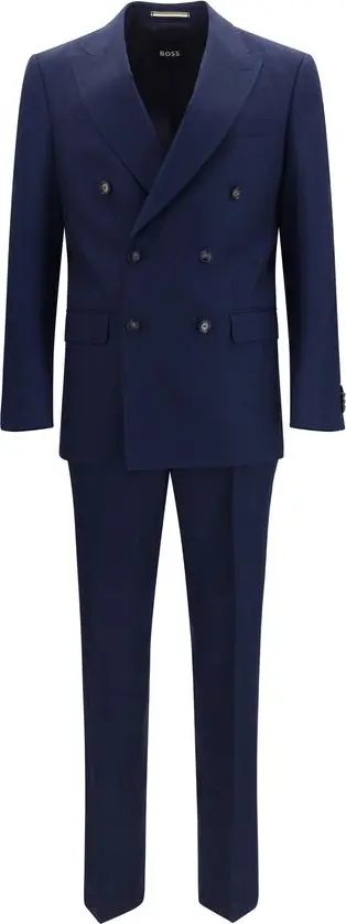 Blue Linen Two-Piece Suit