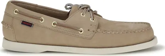 Beige Calf Leather Bos Taurus Slip-On Loafers