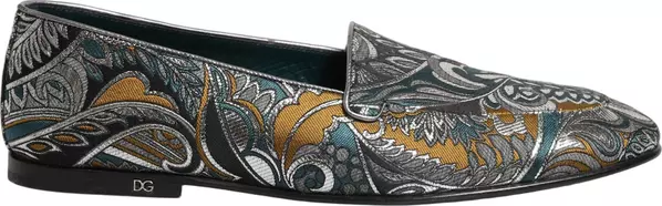 Multicolor Paisley Brocade Men Loafers Shoes