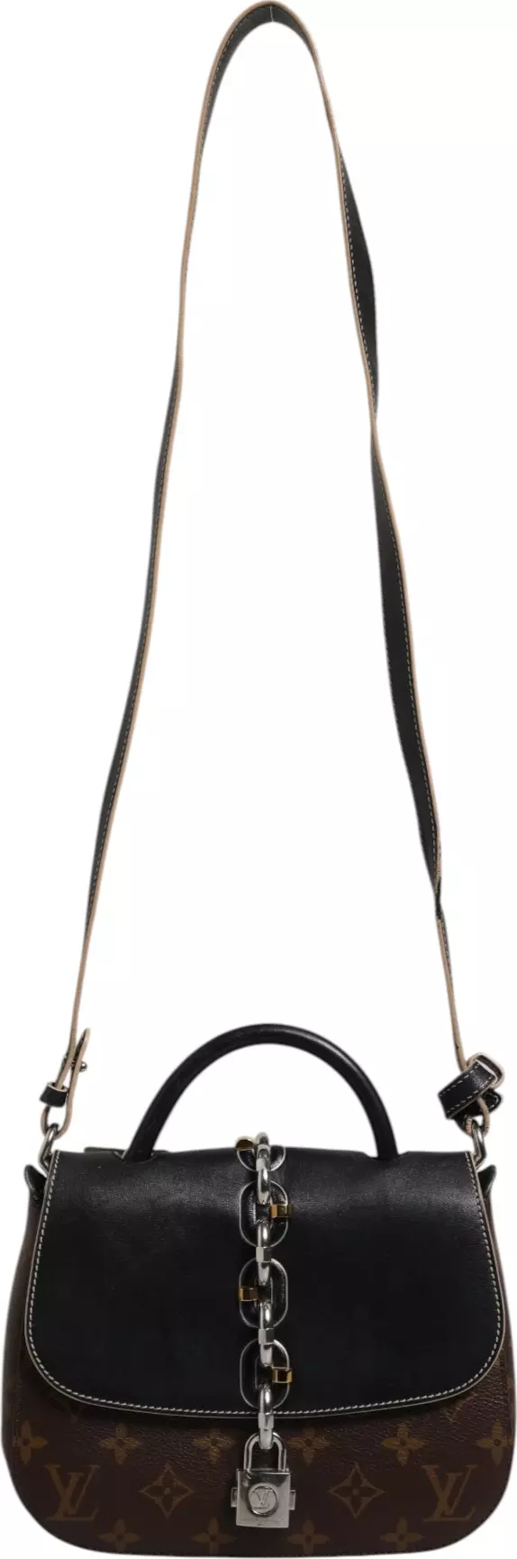 Calfskin Monogram Chain It Bag PM Black