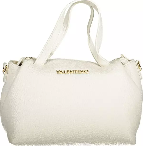 Bianco Polyurethane Woman Handbag