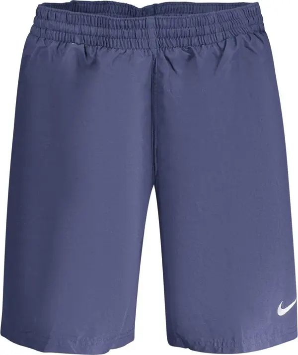 Blue Polyester Men's Swim Boxer