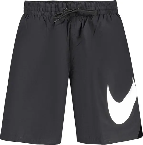 Black Polyester Mens Swimwear Shorts
