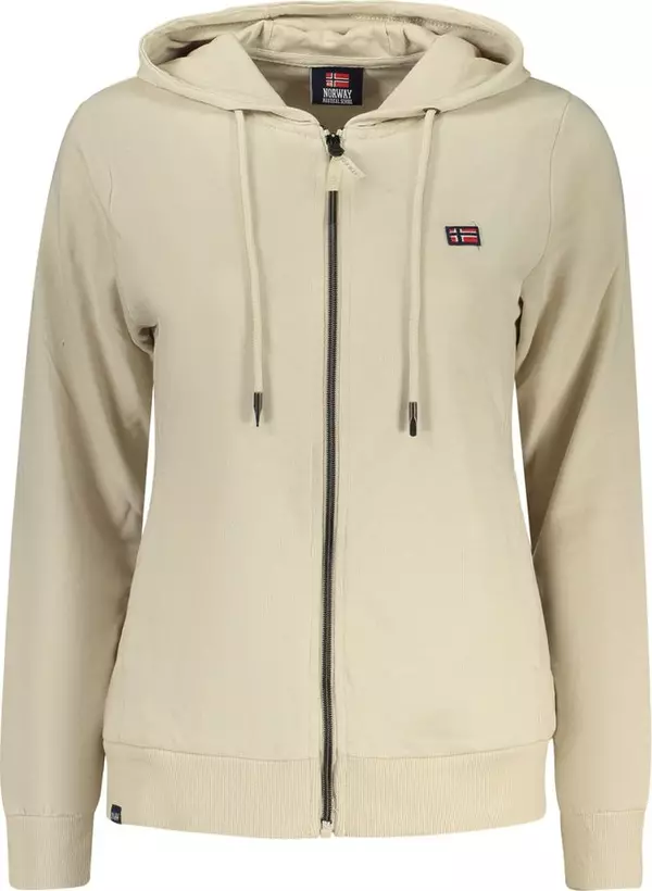 Beige Cotton Women's Sweatshirt