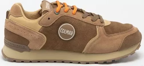 Brown Leather Low Top Sneakers