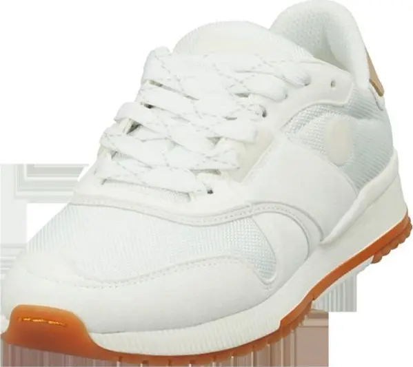 White Leather Athletic Sneakers
