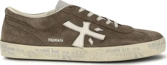 Brown Calf Leather Bos Taurus Low Top Sneakers