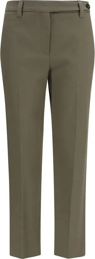Bicolor Cotton Dress Pants