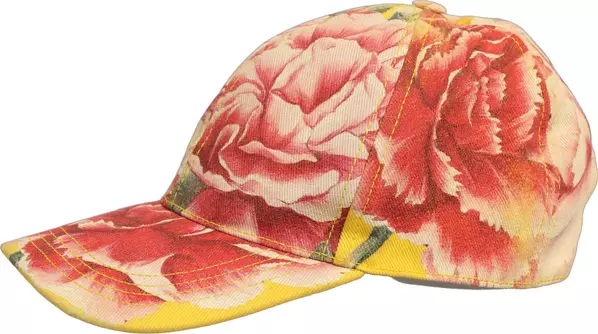 Men Multicolor Cotton Floral Baseball Capello Hat