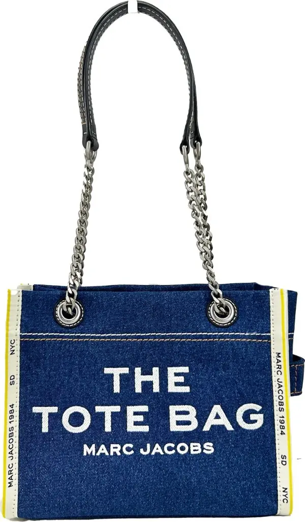 Marc Jacobs Denim Chain Small The Tote Bag