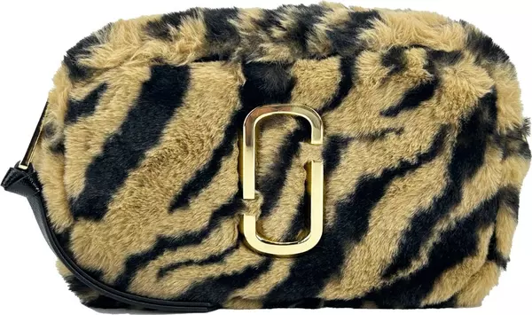 Marc Jacobs The Snapshot Tiger Fur Crossbody Bag