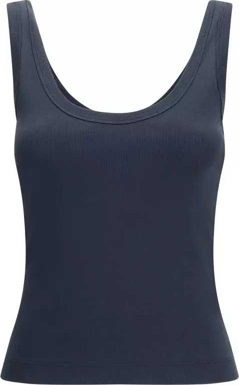 Blue Cotton Tank Tops