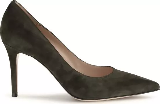 Bicolor Calf Leather Bos Taurus High Heel Pumps
