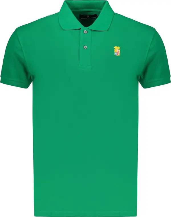 Green Cotton Men's Polo Shirt