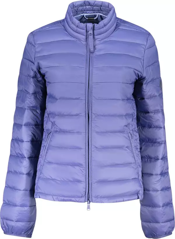 Blue Polyester Women's Jacket