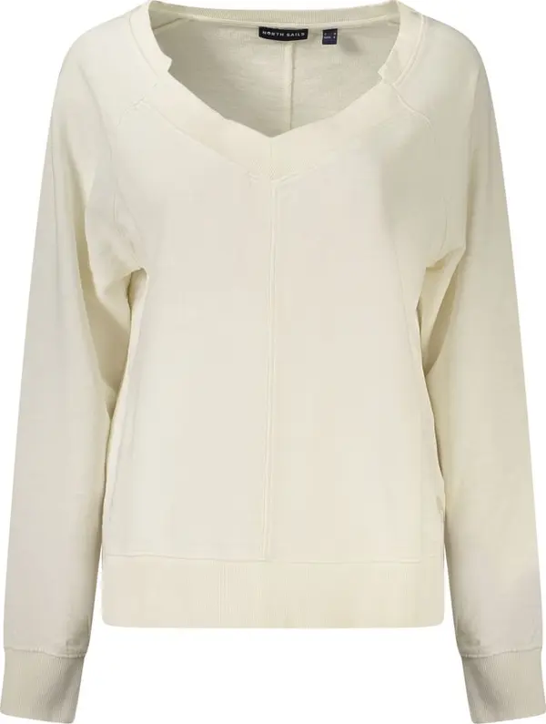 White Cotton Women's Sweatshirt