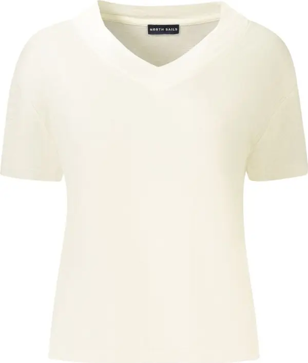 Bianco Viscose Women's T-Shirt