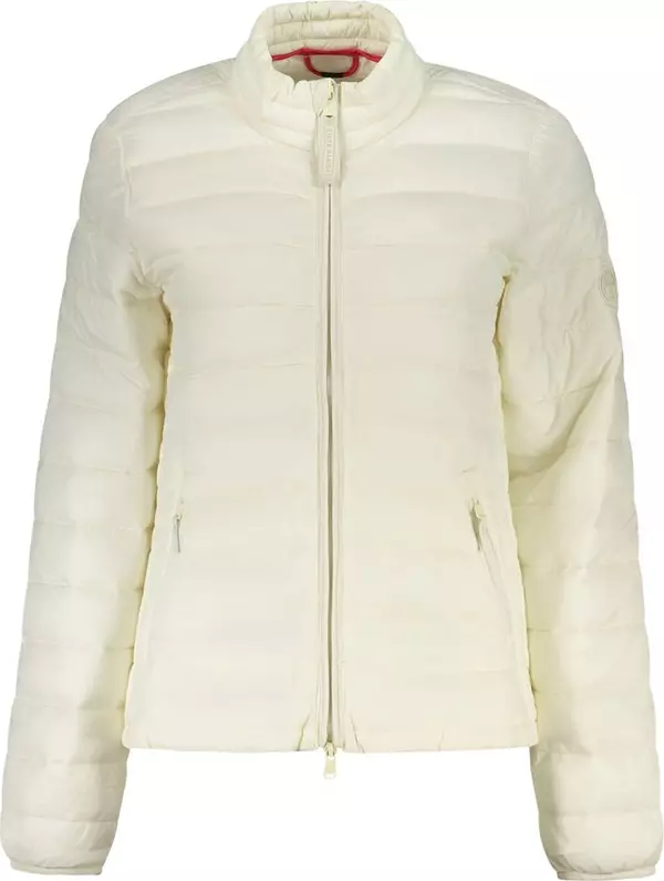White Polyester Women's Jacket