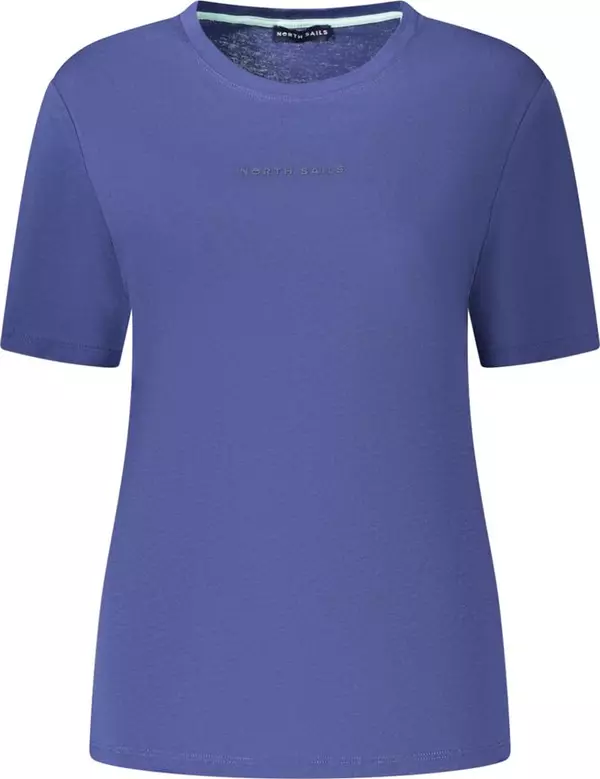 Blue Cotton Women's T-Shirt
