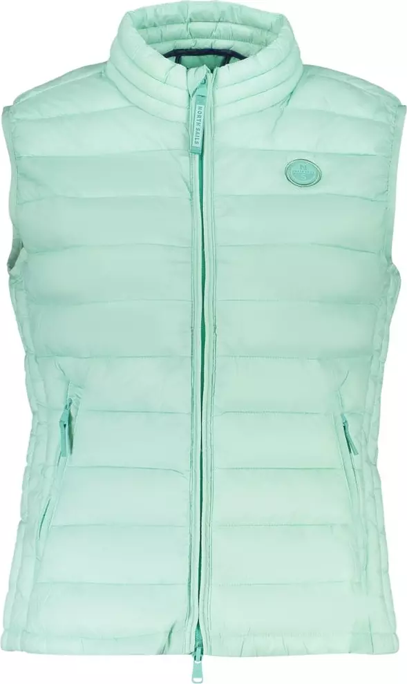 Green Polyester Women's Vest