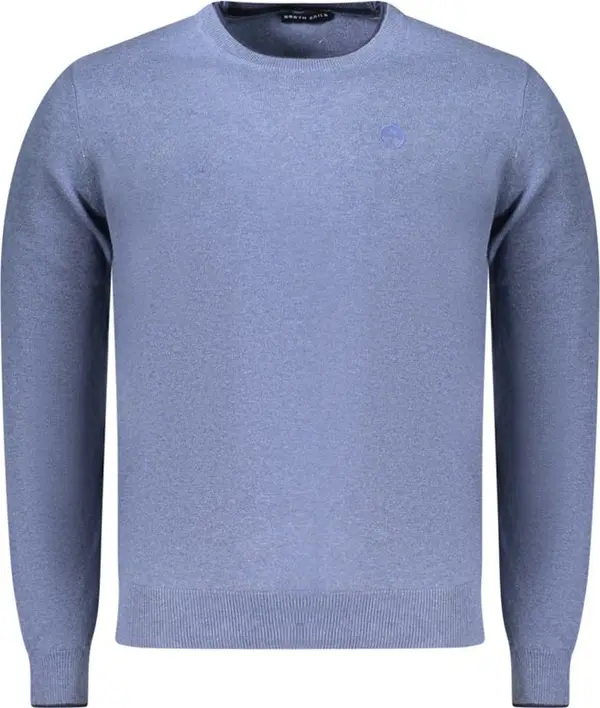 Blue Cotton Men's Sweater