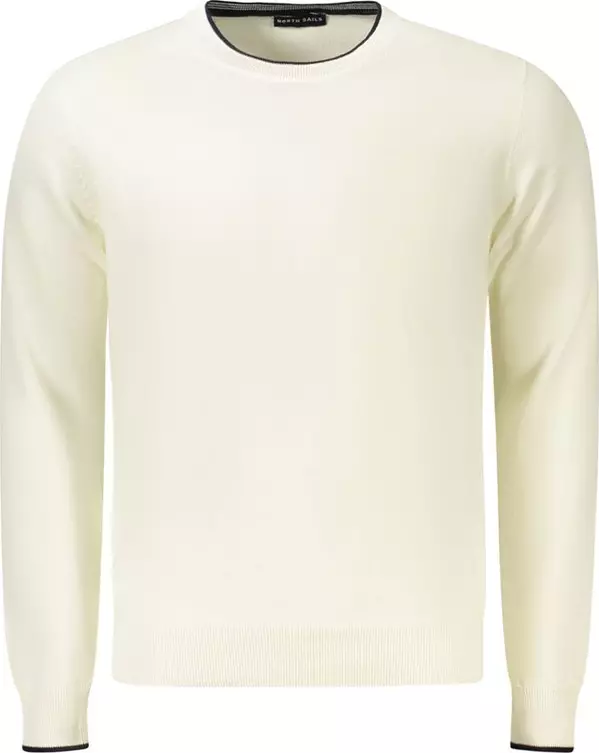 White Cotton Men Jumper