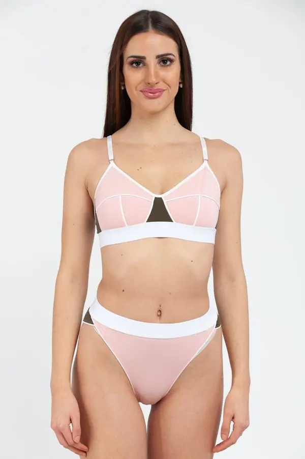 Multicolor Cotton Bra