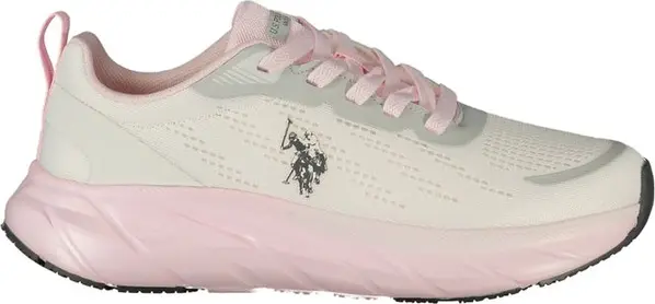 White Polyurethane Women's Sneaker