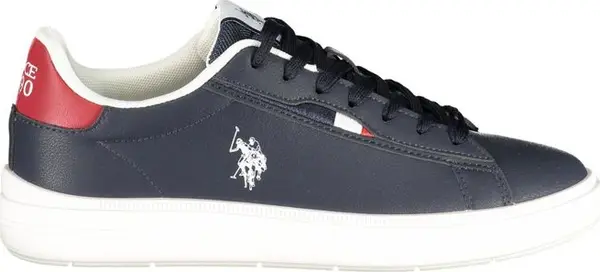 Blue Polyester Men's Sneaker