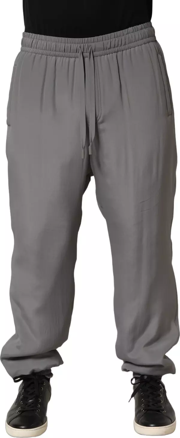 Gray Cotton Jogger Sweatpants Trouser Pants