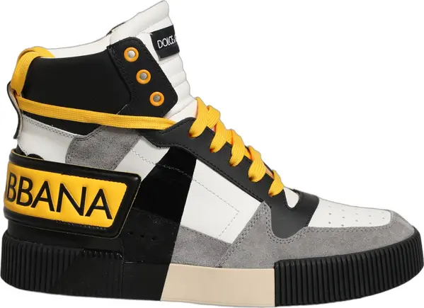 Multicolor Leather High Top Sneakers Shoes