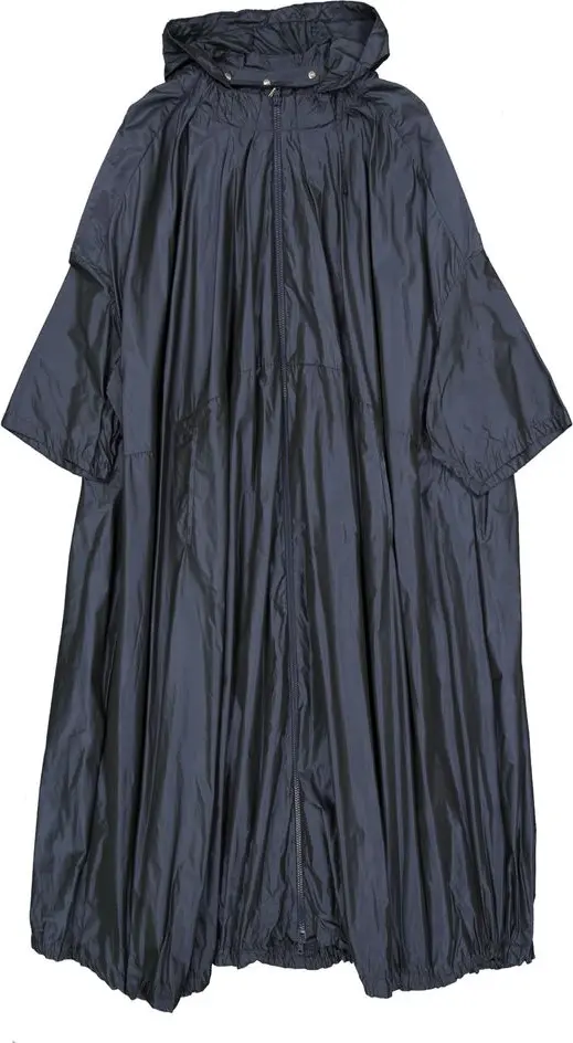 Blue Polyester Coat