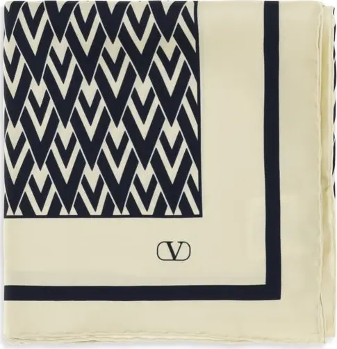 Beige Silk Scarf