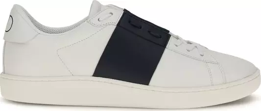 Blue Calf Leather Bos Taurus Low Top Sneakers