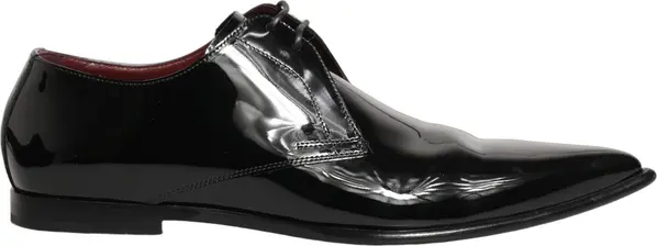 Black Leather Men Derby Dress Formal Shoes