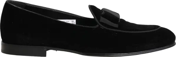 Black Velvet Loafers Formal Men Dress Shoes