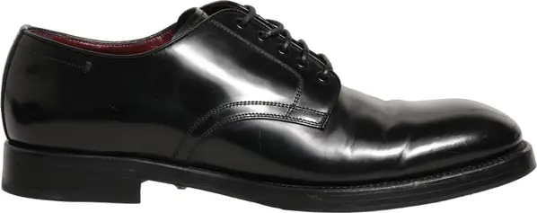 Black Leather Derby Dress Men Formal Shoes