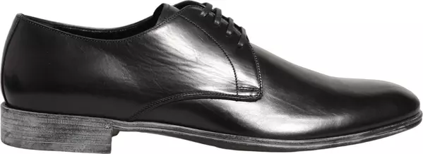 Dress Black Leather Lace Up Derby Men Shoes