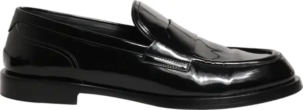 Black Leather Formal Men Dress Loafers Shoes