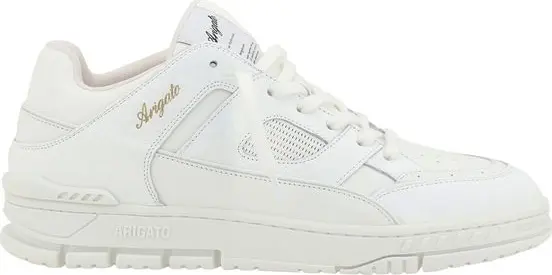 White Calf Leather Bos Taurus Athletic Sneakers