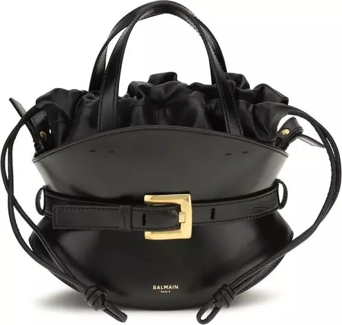 Black Calf Leather Bos Taurus Shoulder Bag