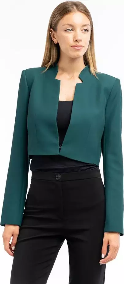 Brown Polyester Blazer