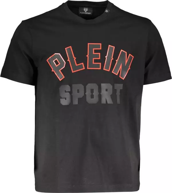 Black Cotton Men T-Shirt
