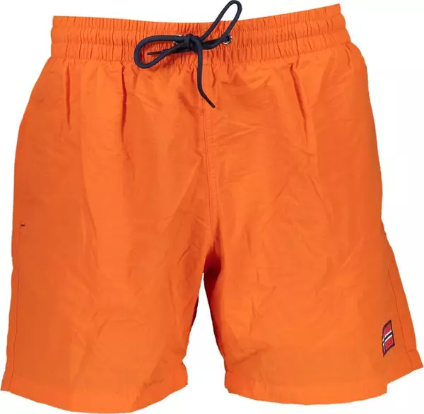Orange Polymide Men's Swimwear